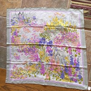 Christian Dior silk floral scarf